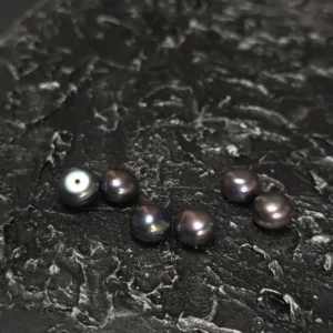 Perły hodowlane Półwiercone Czarne 10-11mm