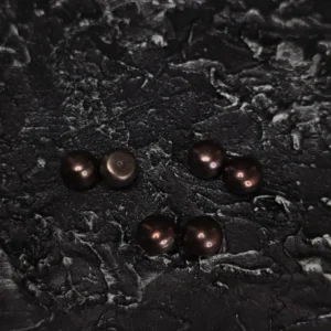 Perły hodowlane Półwiercone Brązowe 10-9mm