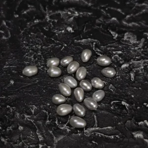 Perła Naturalna Szara Ryż  8-9-x6 mm