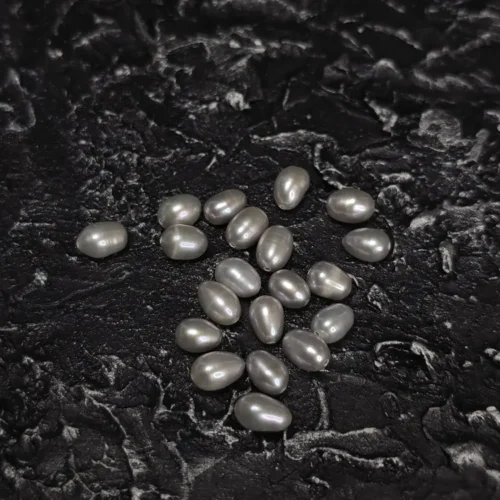 Perła Naturalna Szara Ryż  8-9-x6 mm
