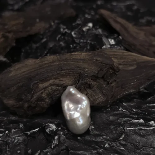 Perła Barokowa Szara  wysokej jakośći 25x15x14mm