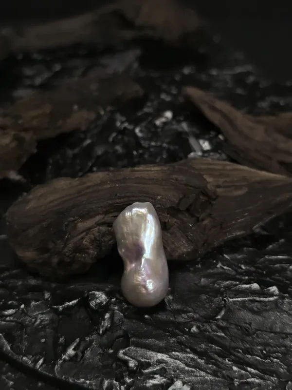 Perła Barokowa Szara  wysokej jakośći 30x14x14mm