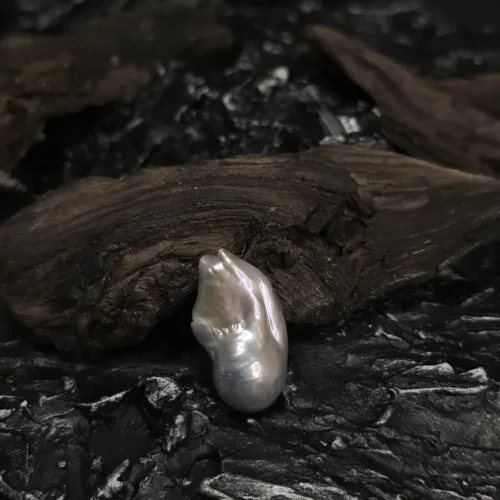 Perła Barokowa Szara  wysokej jakośći 26x15x13mm