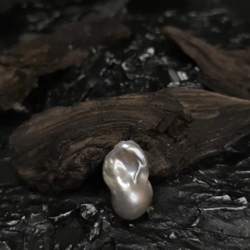 Perła Barokowa Szara  wysokej jakośći 26x15x14mm