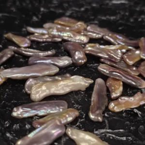 Perła Naturalna Fioletowa Biwa 20x30 mm