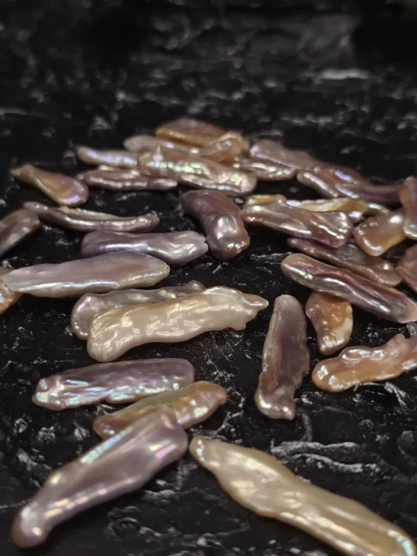 Perła Naturalna Fioletowa Biwa 20x30 mm