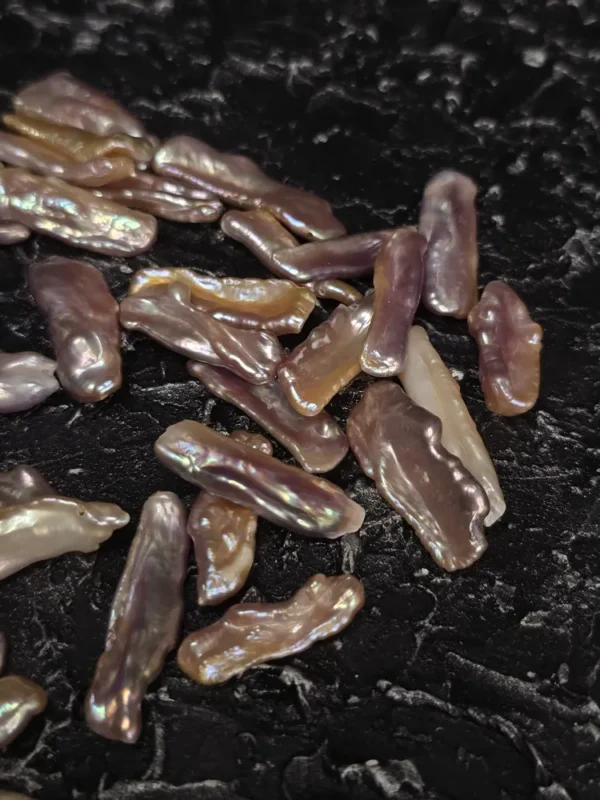 Perła Naturalna Fioletowa Biwa 20x30 mm