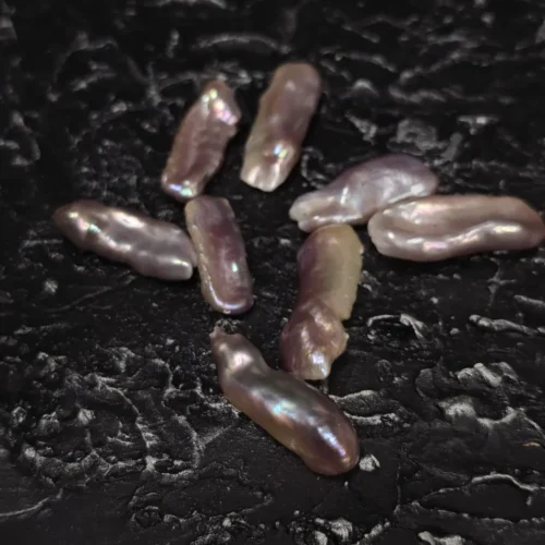 Perła Naturalna Fioletowo-złoty Biwa 25x35 mm