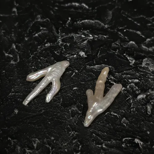 Perła Naturalna Biała Biwa łapka 20-30 mm