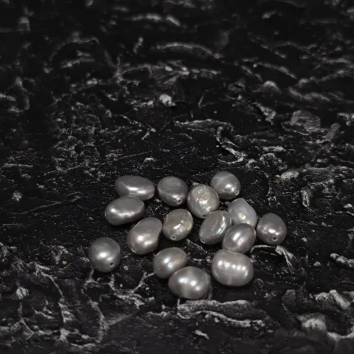 Perła Słodkowodna Szara Niereguluwany 9x6mm