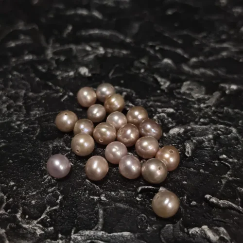 Perła Naturalna Hodowana Fioletowy Okrągła 6 mm