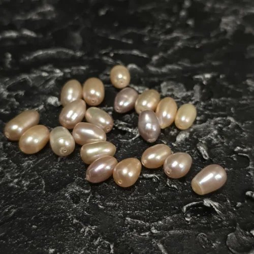 Perła Naturalna Ryż  6x9-10 mm