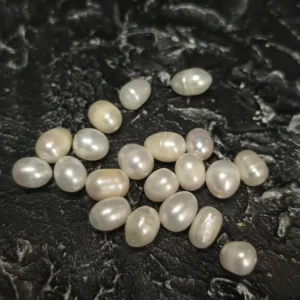 Perła Naturalna Biała Ryż  7x9-10 mm