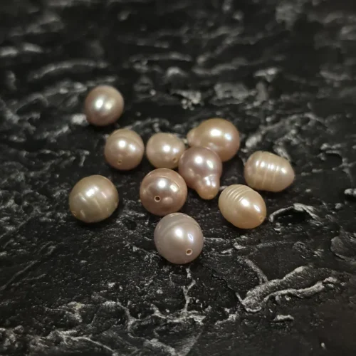 Perła Naturalna Fioletowa Ryż 9x11 mm