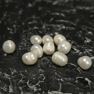 Perła Naturalna Biała Ryż 9x11 mm