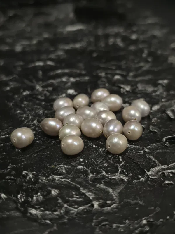 Perła Naturalna Lawendowa Ryż 9-10x7mm
