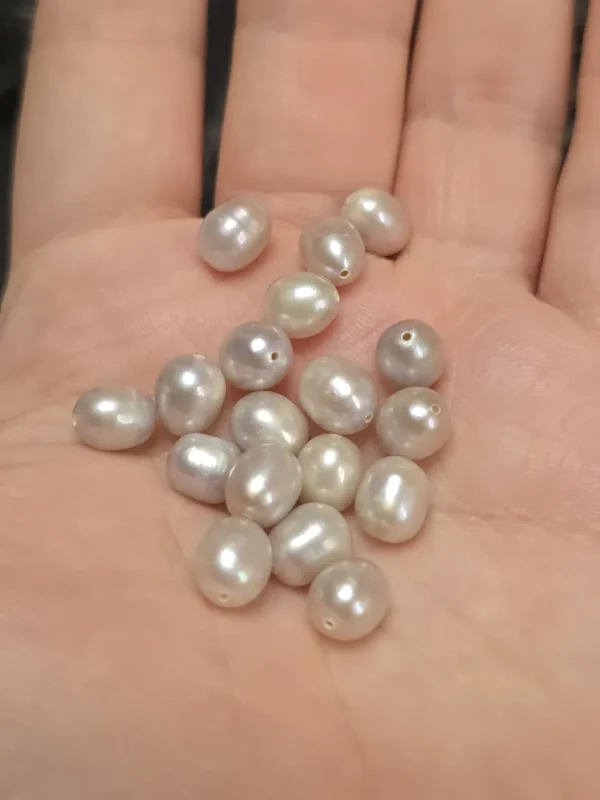 Perła Naturalna Lawendowa Ryż 9-10x7mm