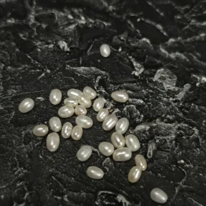 Perła Naturalna Biała Ryż 5x4mm