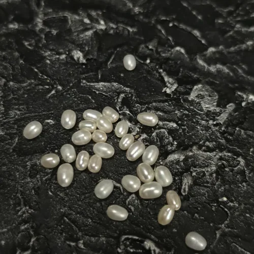 Perła Naturalna Biała Ryż 5x4mm