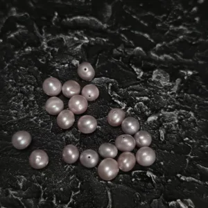 Perła Naturalna Hodowana Lawendowo-fioletowy Okrągła  7-8 mm