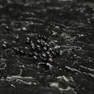 Perła Hodowlana Czarna paw Potato 4x3mm