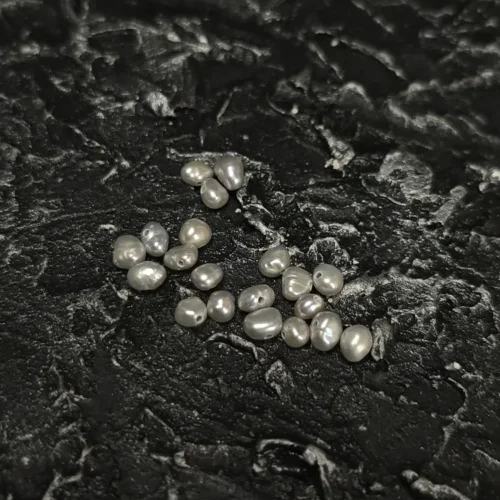 Perła Słodkowodna Szara 3x4 mm