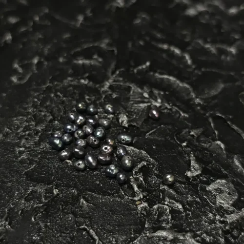 Perła Hodowlana Szara paw Potato 4x3mm