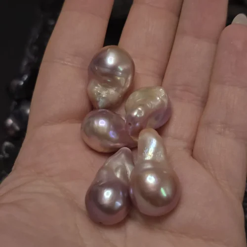 Perła Barokowa Fioletowa 25-29mm