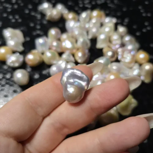 Perła Barokowa Szara17-22mm