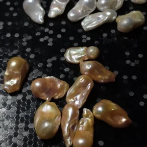 Perła Barokowa Brzoskwiniowa 30-40mm